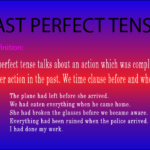 past perfect tense | we carve the raw