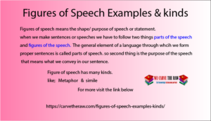 Figures of Speech | kinds of definitions