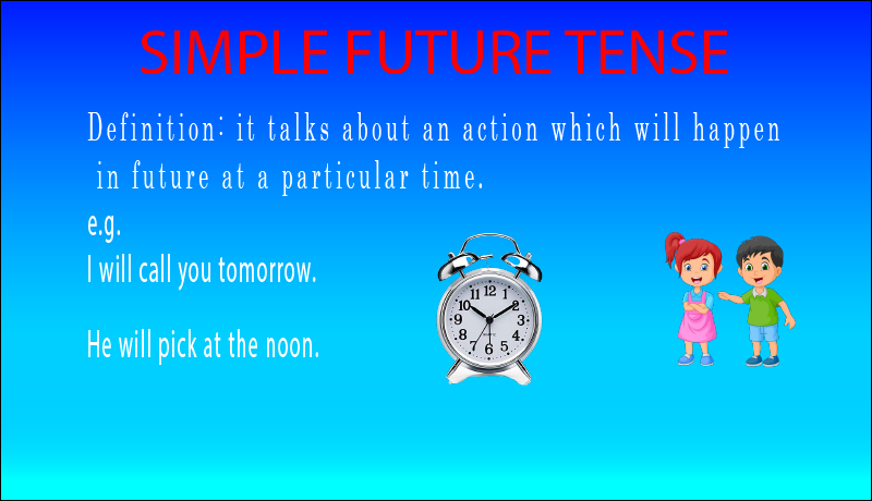 Simple Future Tense Definition Formula Examples