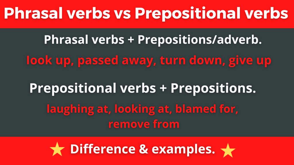 Phrasal verbs vs Prepositional verbs | Difference - 2024