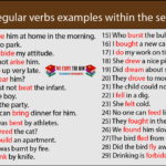 Irregular verbs examples