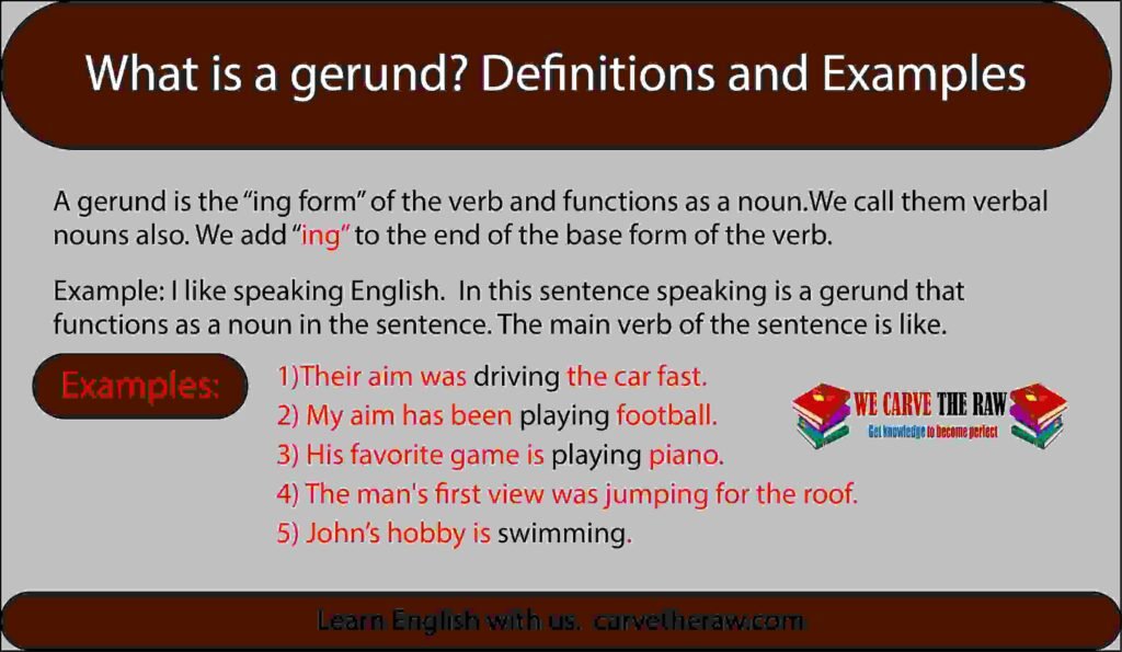 a gerund