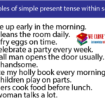 30 examples of simple present tense