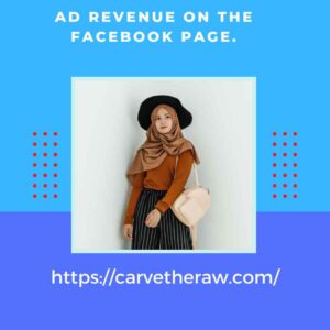 Ads revenue on facebook page.