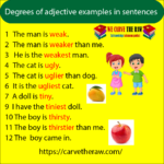 Degree of adjective examples in sentences
