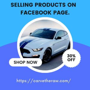 Selling Products and services on your Facebook page. 