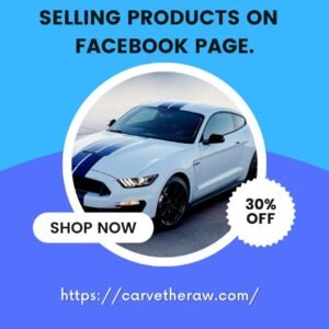 Selling Products and services on your Facebook page.